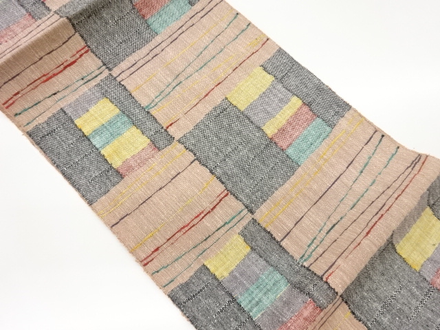 JAPANESE NAGOYA OBI / WOVEN STRIPE